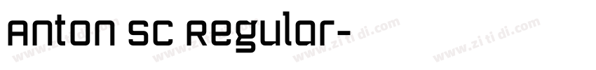 Anton SC Regular字体转换